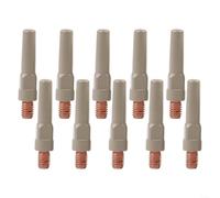10 punte per saldatura antiaderenti, 40 x 1,2 mm, ugelli in rame, riducono l'accumulo di scorie per torcia MIG 15AK con alimentazione accurata del filo per uso professionale