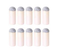 10 punte per stecca da biliardo slip-on punte di ricambio per stecca da biliardo Snooker copertura per la testa della stecca da biliardo protezione per punte da biliardo punte di ricambio a vite