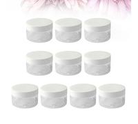 10 pz 100 ml Custodie In Plastica Vuote Trasparente a bocca larga Barattoli di