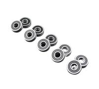 10 Pz 100 Pz 608 606 607 609 625 626 627 628 2RS Cuscinetti DDU Foro 5mm 6mm 7mm 8mm 9mm Rullo Ruota Lubrificato Cuscinetto Sigillato(607 2RS Premium,10Pcs)