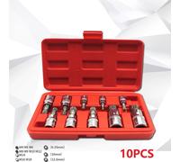 10 Pz 12 Punto Triplo Quadrato Presa Set di Antiscasso W/Custodia Attrezzo Kit