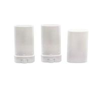 10 pz 15 ml vuoto ricarica bianco deodorante pastello balsamo labbra tubo contenitori ovale fai da te rossetto Lip Holder Caso cosmetici campione imballaggio contenitore con tappo Twist