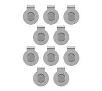 10 Pz 20mm Indicatore di pallina da golf Magnetico Rotondo Moneta In lega di zinco Argento Cappello da golf Clip Indicatore di sfera Clip Golf Putting Green Accessori per gli uomini e le donne che pra