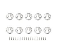 10 Pz 25mm Rotondo Appeso a punto croce Immagine Pittura A Olio Cornice Dello Specchio Ganci Ganci Portafoto Da Parete con Viti In Lega di Zinco per parete(Silver)