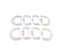 10 pz 2mm Guarnizioni Piatte Spesse Diametro Esterno 12mm-30mm Bianco O Ring Rondelle di Tenuta Anello di Tenuta(26x14x2mm)