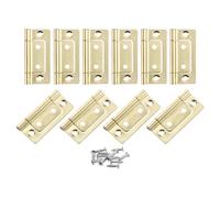 10 pz 2x1 pollice cerniere per porte senza mortasa antirumore placcatura, dorato