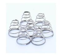 10 pz 304 in Acciaio Inox Conico Molla di Pressione Torre Sorgenti Cono Conico Molla di Compressione Diametro del Filo 0.3mm-0.8mm (Size : 10pcs 0.7 * 6-12 * 15mm)