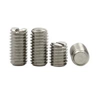 10 pz 304 In Acciaio Inox M1.6 M2 M2.5 M3 M4 M5 M6 M8 Intaglio Piatto End Vite Senza Testa Filettatura Della Macchina Grani viti(4mm,M2.5 (10pcs))