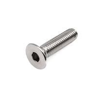 10 pz 316 A4-80 In Acciaio Inox M4 M5 M6 Marine Grade Esagonale A Esagono Incassato Vite A Testa Svasata Piatta Bullone (Color : 40mm, Size : 10pcs M5)
