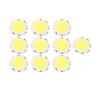10 pz 3W LED Chip Caldo Bianco/Naturale Bianco/Bianco Lampadina Ad Alta Potenza Chip Lampada A Risparmio Energetico Piastra In Alluminio Rotonda COB LED Chip(Bianco 6500K)