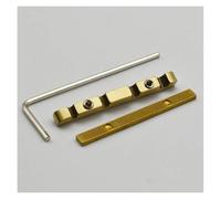10 Pz 4/6 Corde In Ottone Chitarra Elettrica Basso Bridge Dado 42 MM/42.5 MM/38 MM Split Regolazione Dado Parti Di Ricambio pre Capotasto Scanalato(38 Adjustable)