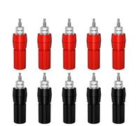 10 pz 4mm Presa a Banana Binding Post Dado Spina a Banana jack Connettore Elettrico Terminale J.50008