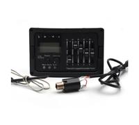 10 Pz 5 Bande Chitarra Acustica Preamplificatore EQ Equalizzatore Amplificatore Per Chitarra Acustica Classica Miscela Digitale Sintonizzatore Piezo Pickup (Color : Without Endpin)