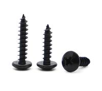 10 pz/50 pz M3 M3.5 M4 M5 M6 Viti Autofilettanti con Incasso a Croce in Acciaio Nero a Testa(35mm,M4 10pcs)
