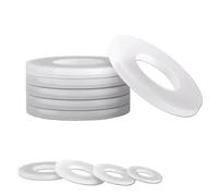 10 pz-50 pz Rondella Piatta in Gomma Bianca Anti Rondelle di Tenuta Olio M2 M2.5 M3 M4 M5 M6 M8 M10 M12 M14 M16 M18 M20 M22 M24 M27 M30 (Size : 4X10X2 20pcs)
