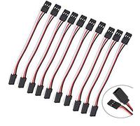 10 pz 50cm 3-Pin Servo Prolunga Cavo Cavo Maschio a Femmina Spina con 20" Filo per RC Futaba JR Servo Parti di Collegamento