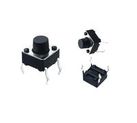 10 PZ 6 * 6 * 5.5MM mini interruttore a quattro pin interruttore a pulsante a 4 pin 6x6x5.5mm perni di rame(300000 Times Life)