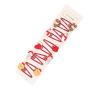 10 pz/8 pezzi accessori per capelli di Natale per ragazze fermagli per capelli Babbo Natale renna pupazzo di neve fermagli per capelli per le vacanze