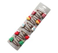 10 pz/8 pezzi accessori per capelli di Natale per ragazze fermagli per capelli Babbo Natale renna pupazzo di neve fermagli per capelli per le vacanze