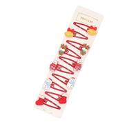 10 pz/8 pezzi accessori per capelli di Natale per ragazze fermagli per capelli Babbo Natale renna pupazzo di neve fermagli per capelli per le vacanze