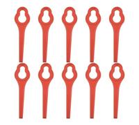 10 Pz 95mm Lame For Tosaerba Compatibili Con Al&di* Fer&rex* FAR 20-1 20V/40V Cordless Tagliaerba Attrezzi Da Giardino In Plastica Accessori(Red)