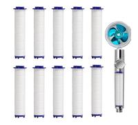 10 pz Addolcitore d'acqua doccia sostituzione filtro soffione doccia cartuccia filtro in cotone PP | Filtro soffione doccia ad alta produzione per acqua dura, miglioramento 'acqua, p