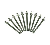 10 Pz Albero Legami Gomma Morbida Pianta Supporto Cinghie Regolabile 24cm Alto