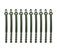 10 Pz Albero Legami Gomma Morbida Pianta Supporto Cinghie Regolabile 24cm Alto
