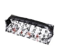 10 pz - Astuccio trasparente con poesia cinese retrò, multifunzionale, portatile, Prefazione al Padiglione Tengwang, 20*6*7cm