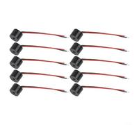 10 Pz Attivo Piezo Buzzer Elettronico Beeper Per Moto Auto Segnale 12v Dc 3-24v Abs Materiale Connettore Wired Allarme Dispositivo Design Compatto Parte di Ricambio
