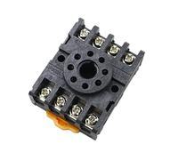 10 pz. Base for zoccolo relè PF083A 8 pin PF113A 11 for DH48S ST3P AH3-3 MK2P JTX-2C H3CR Montaggio su guida