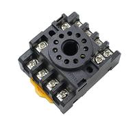 10 pz. Base for zoccolo relè PF083A 8 pin PF113A 11 pin for DH48S ST3P AH3-3 MK2P JTX-2C H3CR Montaggio su guida