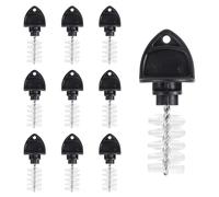 10 Pz Beer Tap Plug Brushes, Tappi di Plastica per la Pulizia dei Rubinetti della Birra Spazzole per la Pulizia dei Rubinetti della Birra alla Spina per Ristoranti e Bar Domestici (Nero)