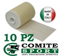 10 PZ BENDA ADESIVA ELASTICA Cm 6 / 8 / 10 x 4,5 M Tipo TENSOPLAST/MADE IN ITALY