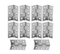 10 pz Bisagra Para Puerta Connettore Piegabile Mobili Libreria Finestra Porta Dell'armadio Cerniera Piatta 3 Fori 2 Pollici Ferramenta for la casa per Porte