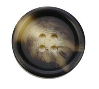 10 pz Bottoni di resina rotondi 4 fori a retro piatto base per abbigliamento artigianato DIY accessori per cucito (#699 Black, 28mm)