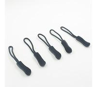 10 pz cerniera tirare cavo di ricambio Slider estrattore per zaino giacca bagagli - nero