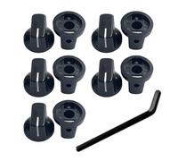 10 Pz Chitarra Potenziometro Manopole Controllo Plastica Chitarra Effetti A Pedale Manopole Puntatori Manopole Controllo Chitarra Parte Ricambio