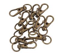 10 pz chiusura a moschettone in metallo colore rame 30 mm, gancio,