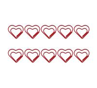 10 Pz Clip Di Carta Decorativa Cuore Segnalibro Fermalibri Di Carta Metallica Planner Colorato Per Ufficio Piccolo Titolare Cuore Colorato