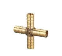10 pz Connettore Rame Pagoda Aria Carburante Tubo Acqua Ottone Barb Raccordo Spinato Giunto Accoppiatore Adattatore for 4mm 5 6 8 10 12(4 way,14mm (10pcs))