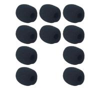 10 pz cuffie microfono parabrezza schiuma universale nero anti rumore vento