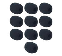 10 pz cuffie microfono parabrezza schiuma universale nero anti rumore vento