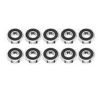 10 pz Cuscinetti a sfera ad alta velocità Cuscinetti ad alta velocità sigillati in gomma singola 6000-2RS 10 * 26 * 8mm / 0.39 * 1.02 * 0.31 pollice