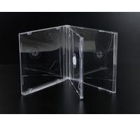 10 pz custodia 2 CD doppia Jewelcase trasparente 10 mm slim sottile CD musicali