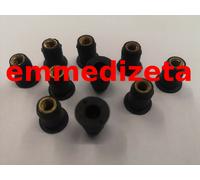 10 pz. dadi gommati M5 x 0,8mm 14mm per cupolini gommini carene - / -