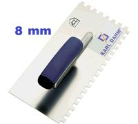 10 Pz. Dentata 8 MM Inossidabile Impugnatura Morbida Karl Dahm 10641 Cazzuola