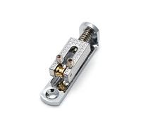 10 pz di Lusso Solo Singolo Ponte for Chitarra 43 * 10.5mm w/Chiave a Vite for 3/4/5/6/7/8 Corde di Chitarra Cigar Box Banjo Parti(Chrome x10pcs)