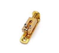 10 pz di Lusso Solo Singolo Ponte for Chitarra 43 * 10.5mm w/Chiave a Vite for 3/4/5/6/7/8 Corde di Chitarra Cigar Box Banjo Parti(Gold x10pcs)