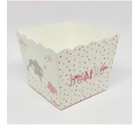 10 PZ DISNEY Dumbo Rosa Vaso Portaconfetti per confettata 7x7x7 cm 0TKC